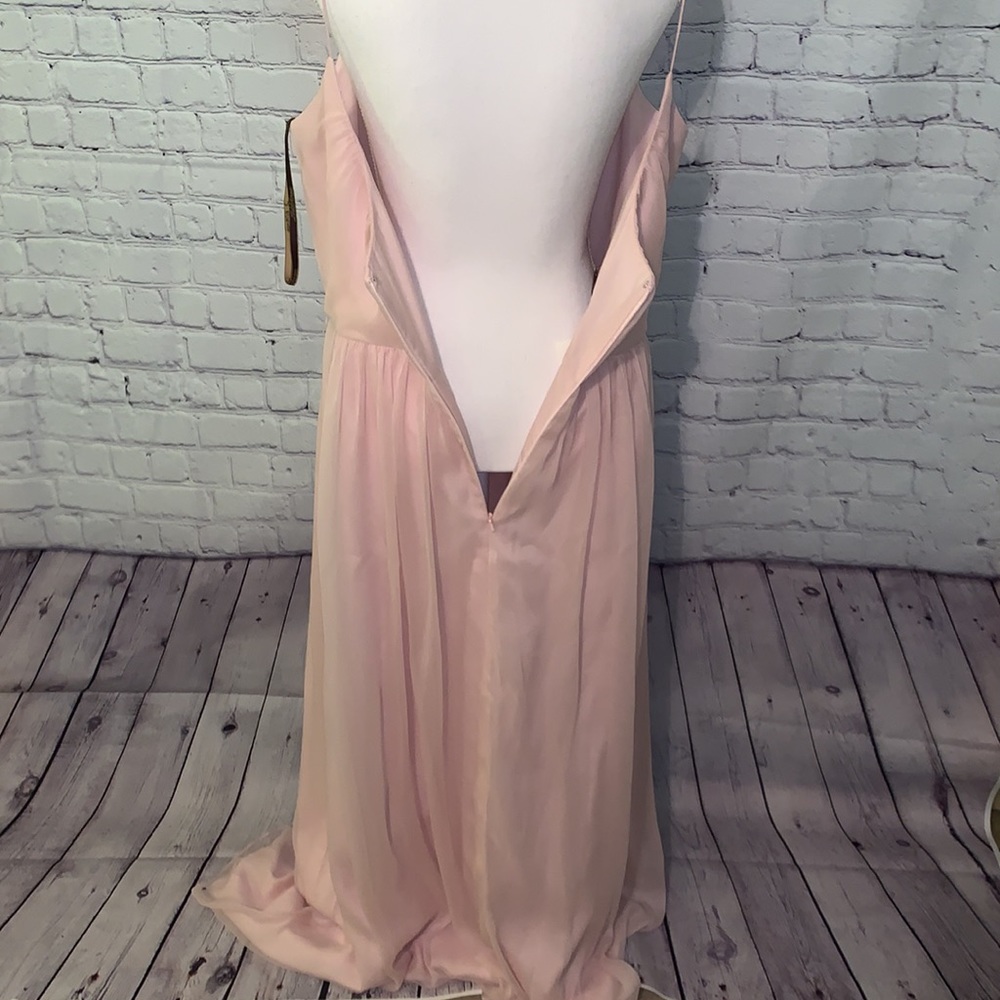 💕 Lela Rose pink chiffon evening gown. Size 16💕 - Picture 10 of 10